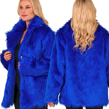 Cappotto di pelliccia Plush Blue