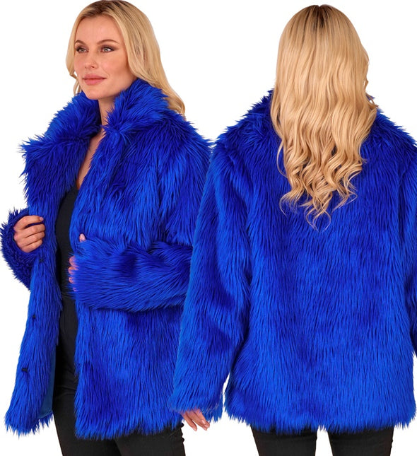Cappotto di pelliccia Plush Blue