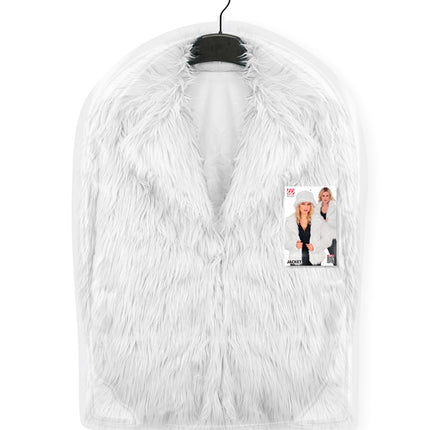 Cappotto di pelliccia da donna Plush White