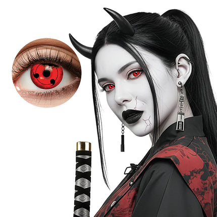 Coppia di lenti a contatto trimestrali Cursed demon