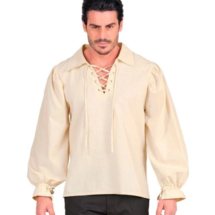 MAGLIETTA BEIGE DAL CARATTERE STORICO