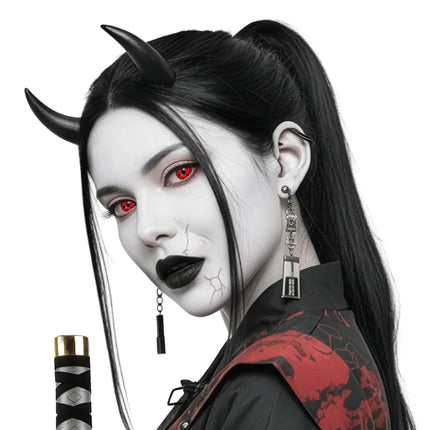 Coppia di lenti a contatto trimestrali Cursed demon