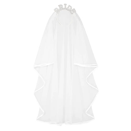 Velo da sposa da donna bianco