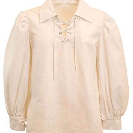 MAGLIETTA BEIGE DAL CARATTERE STORICO