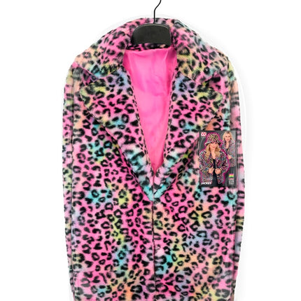 Cappotto di pelliccia Ladies Plush Leopard Multi