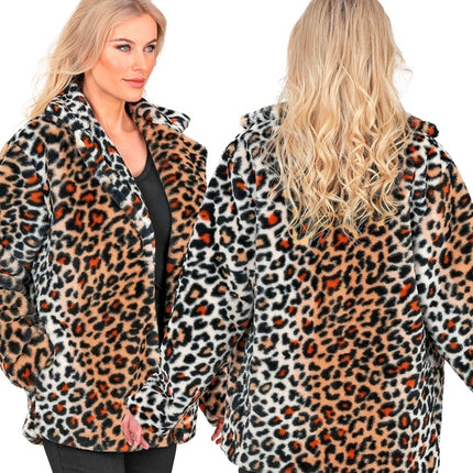 Cappotto di pelliccia Leopard Plush