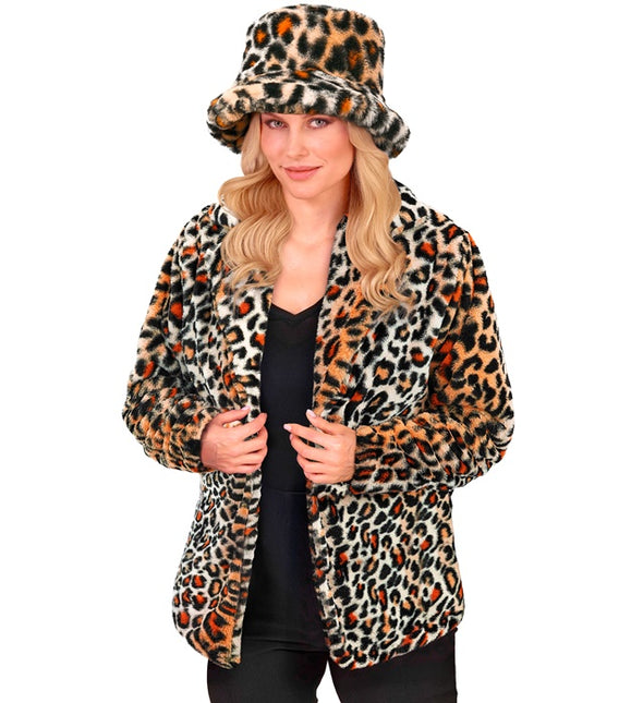 Cappotto di pelliccia Leopard Plush