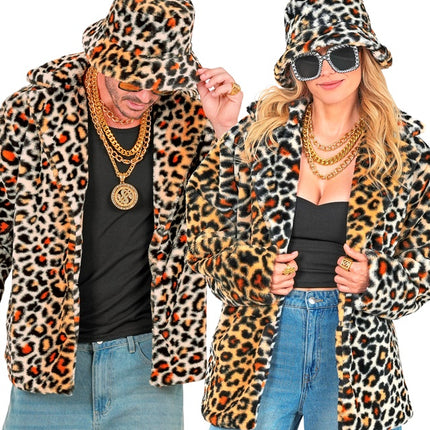 Cappotto di pelliccia Leopard Plush