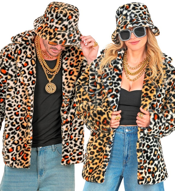 Cappotto di pelliccia Leopard Plush