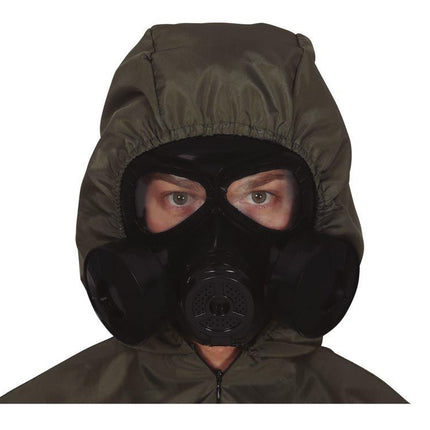 Maschera antigas di Halloween nera