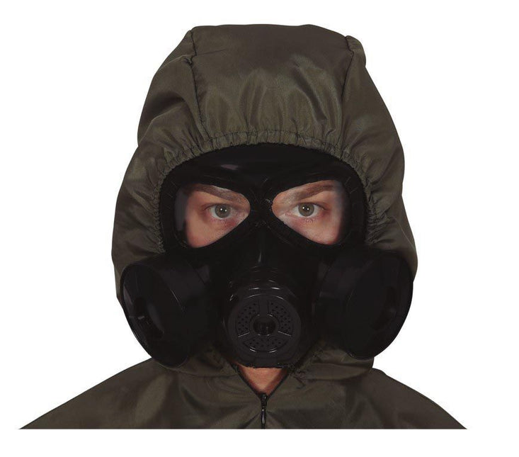 Maschera antigas di Halloween nera