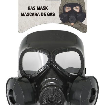Maschera antigas di Halloween nera