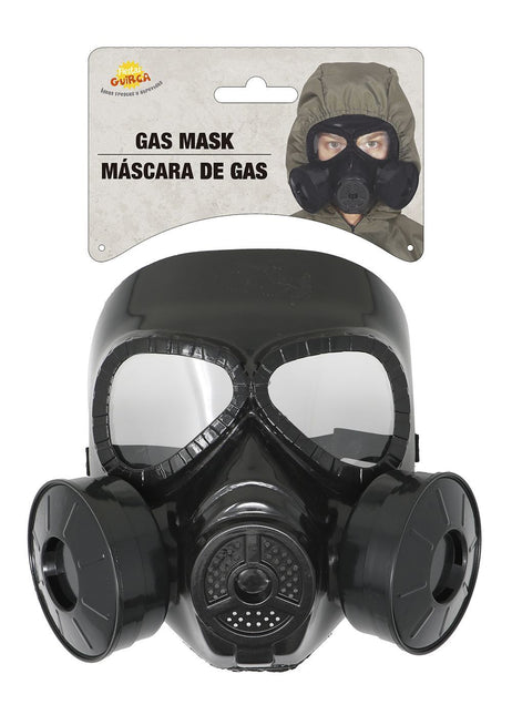 Maschera antigas di Halloween nera