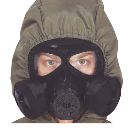Maschera antigas di Halloween nera