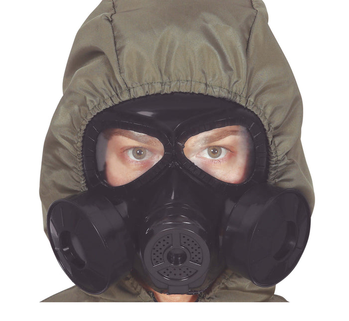 Maschera antigas di Halloween nera