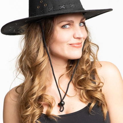 Cappello da cowboy nero