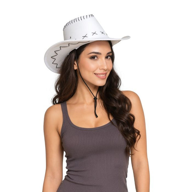Cappello da cowboy bianco