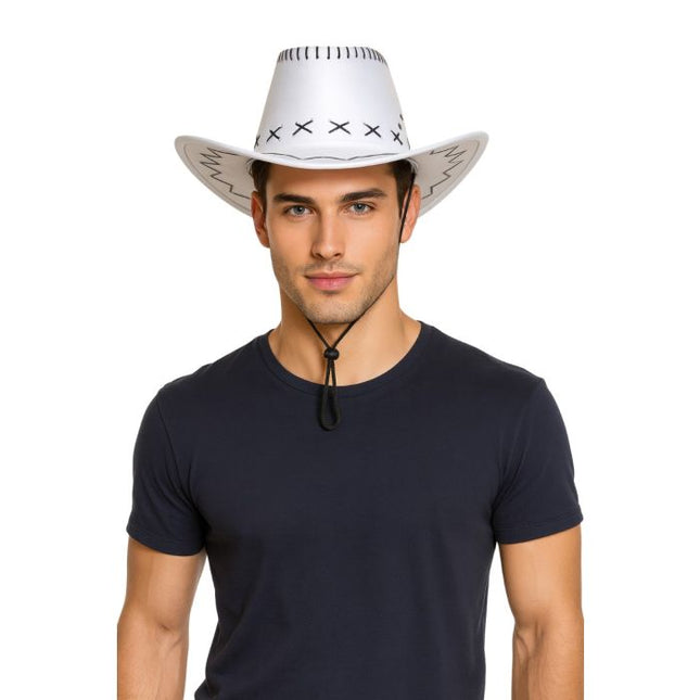 Cappello da cowboy bianco