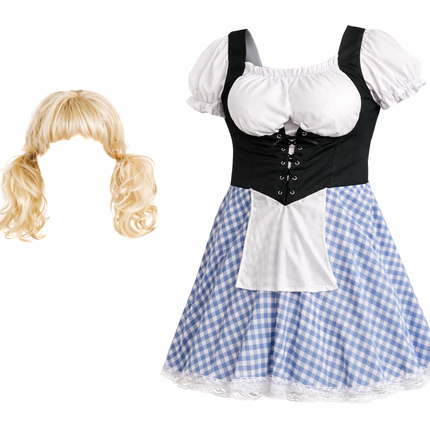 Abito dirndl blu da uomo per l'Oktoberfest