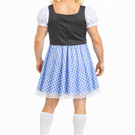 Abito dirndl blu da uomo per l'Oktoberfest