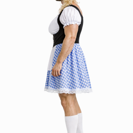 Abito dirndl blu da uomo per l'Oktoberfest