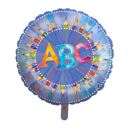 Palloncino ad elio "Back To School" ABC vuoto, 45 cm