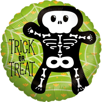 Palloncino ad elio di Halloween "Trick or Treat" vuoto, 45 cm