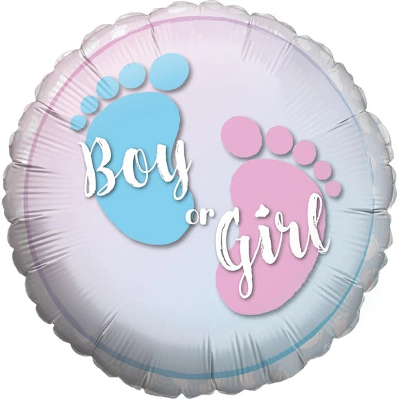 Palloncino all'elio per rivelare il sesso del bambino o della bambina, vuoto, 45 cm