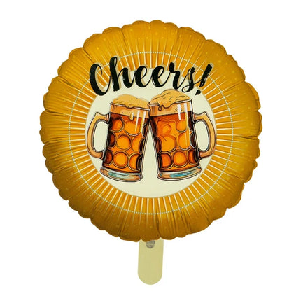 Palloncino arancione all’elio “Cheers” vuoto, 45 cm