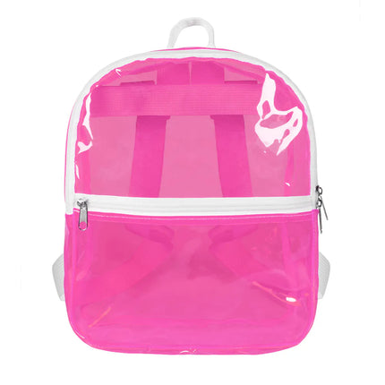 Zaino Clarity rosa neon (28 x 23 x 10 cm)
