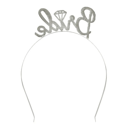 Diadema in metallo "Bride" con diamante