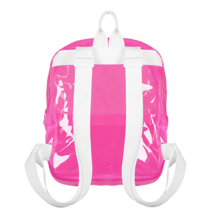 Zaino Clarity rosa neon (28 x 23 x 10 cm)