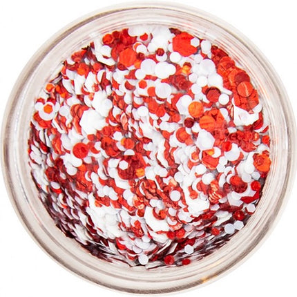 PXP Pressed Chunky Glitter Cream rosso-bianco 10 ml