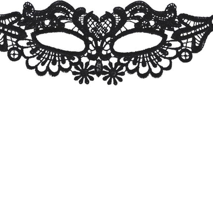 Maschera occhi nera in pizzo