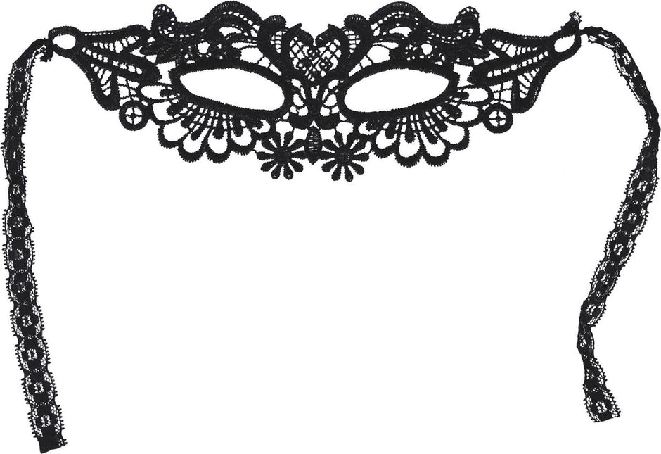 Maschera occhi nera in pizzo