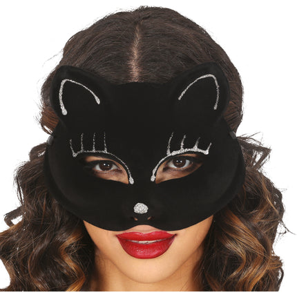 Maschera da gatto nera