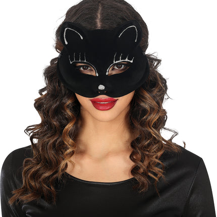 Maschera da gatto nera