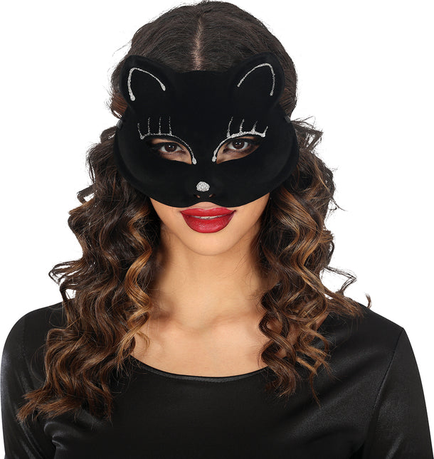 Maschera da gatto nera