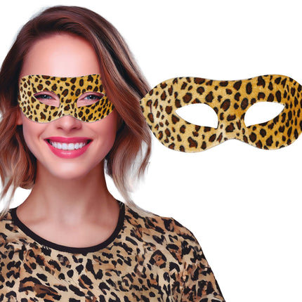 Maschera per gli occhi leopardata