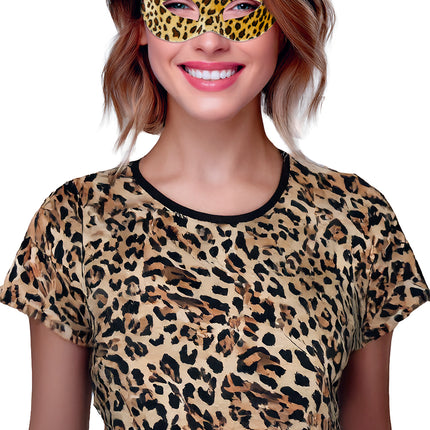 Maschera per gli occhi leopardata