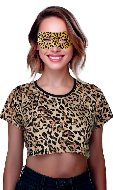 Maschera per gli occhi leopardata