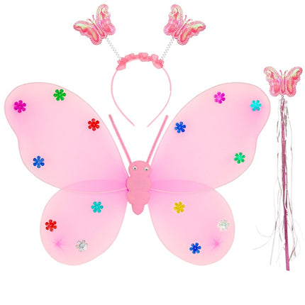 SET DI FARFALLE ROSA