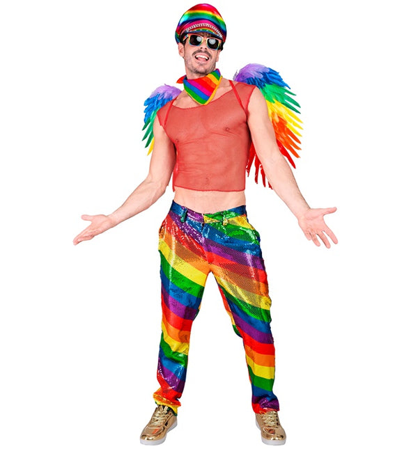 PANTALONI DI PAILLETTES ARCOBALENO