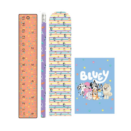 SET DI ARTICOLI DI CARTOLERIA BLUEY - 16 PEZZI