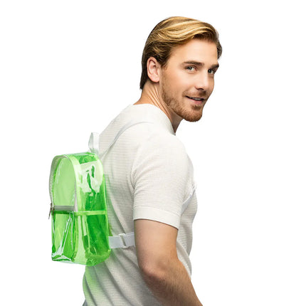 Zaino Clarity verde neon (28 x 23 x 10 cm)