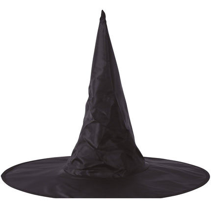 Cappello da strega di Halloween nero 45 cm