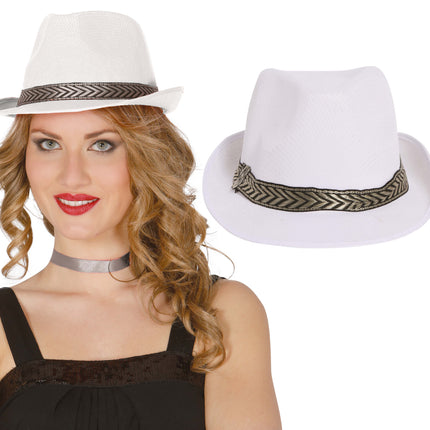 Cappello da gangster bianco