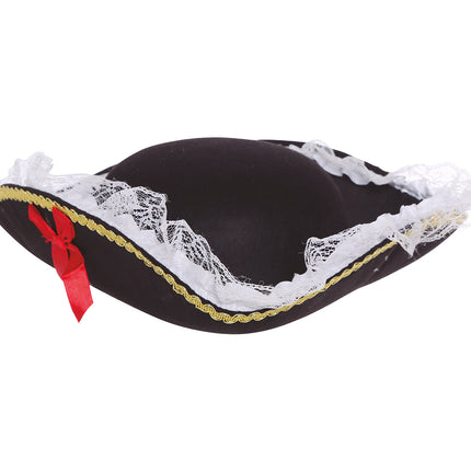 Cappello da pirata nero da donna