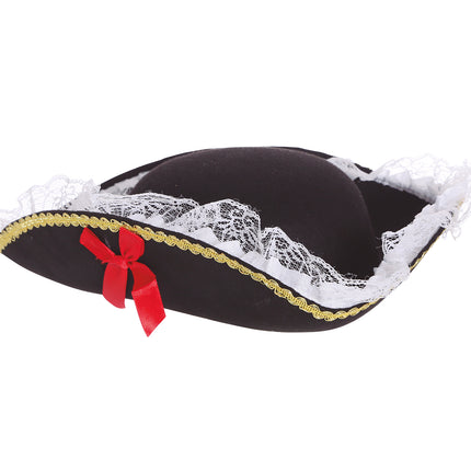 Cappello da pirata nero da donna