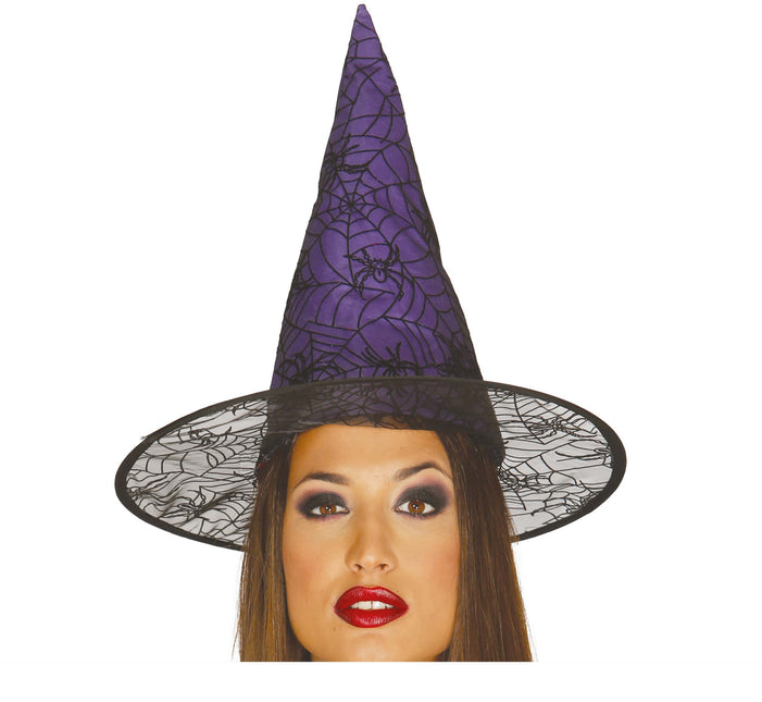 Cappello viola Strega Ragno